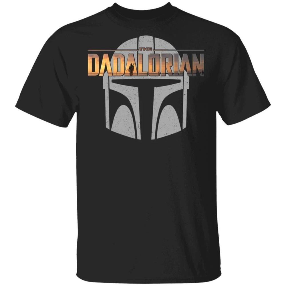 The Dadalorian Mandalorian Dad Tshirt The Mandalorian Helmet Tee  All Day Tee